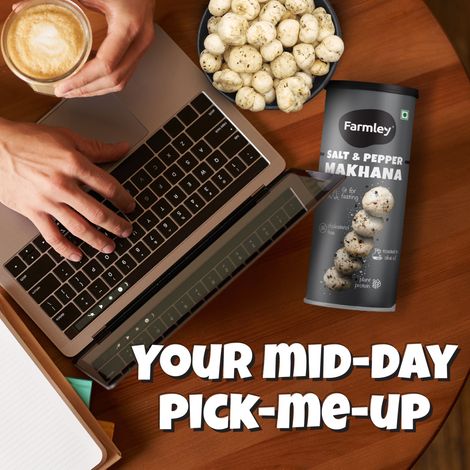 Farmley Black Pepper Roasted Makhana- Fit For Fasting