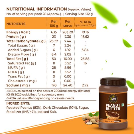 Disano Chocolate Peanut Butter Creamy