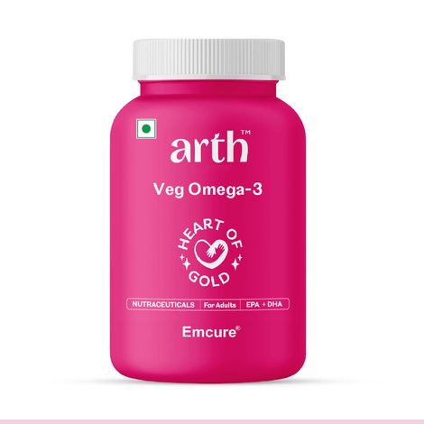 Arth By Emcure Heart Health Supplement | Omega 3 for Cardiovascular & Cholesterol Care