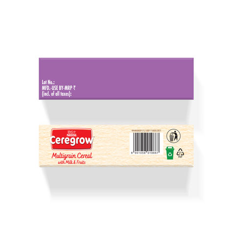 Nestle Ceregrow Multigrain Milk & Fruits Cereal | With Iron, Protein, Calcium, and 19 Nutrients