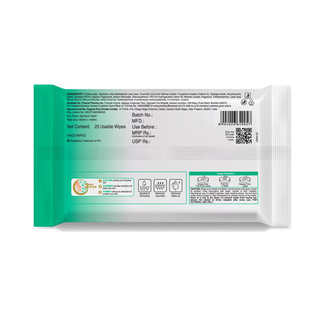 Lacto Calamine Makeup Remover Wipes With Aloe Vera, Cucumber And Vitamin E