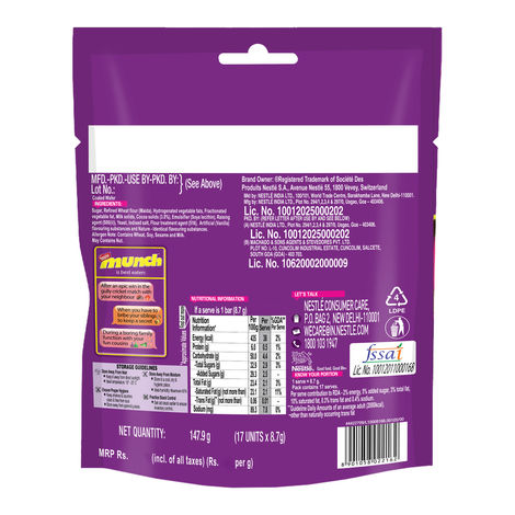 Nestle Munch Choco Coated Wafer Bar - Sharebag