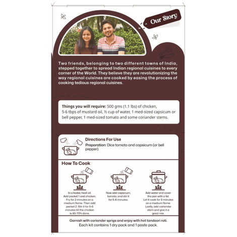 Hidden Chefs Kadai Chicken Recipe Kit