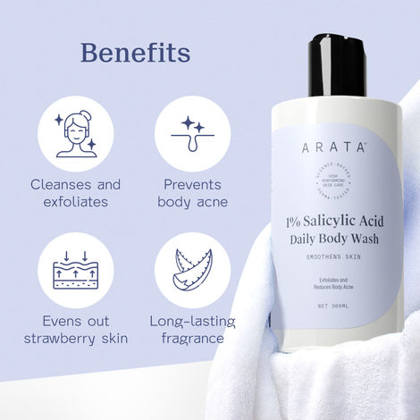 Arata 1% Salicylic Acid Exfoliating Daily Body Wash