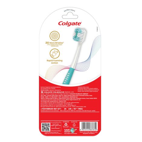 Colgate Total Toothbrush Ultra Soft With Total Advanced Health Toothpaste | Pack Of 2 - Assorted