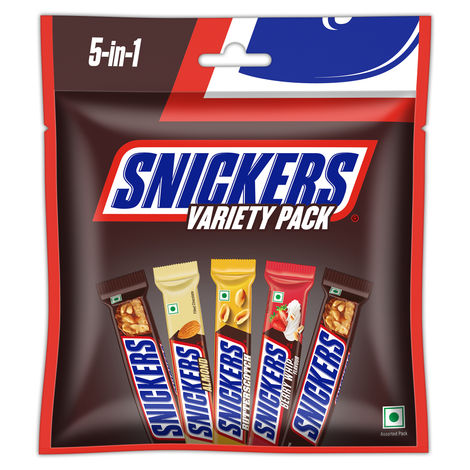Snickers Variety Pack | Assorted Bars | Peanut, Almond, Butterscotch & Berry Whip