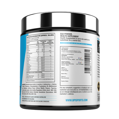 BPI Sports Essential Amino Acids-Recovery, Hydration - Citrus Mojito