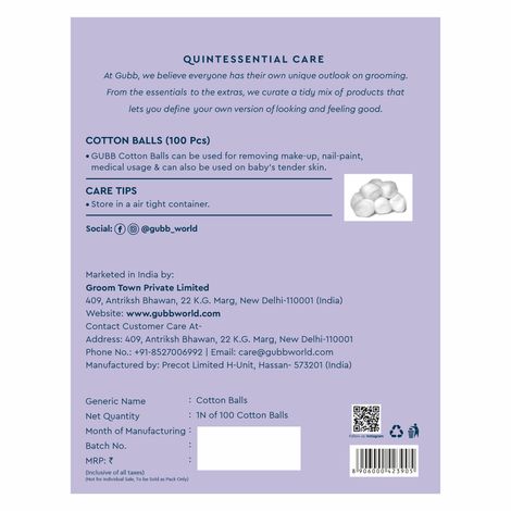 Gubb Usa White Cotton Balls