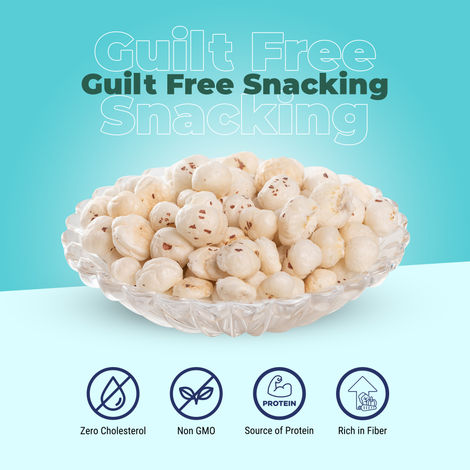 Happilo Premium Natural Makhana(Foxnut)|Ideal for Fasting|Healthy Snacks| Vrat