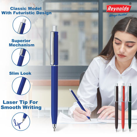 Reynolds Jetter Classic Ball Pen Set (1 Blue Pen For Professional)
