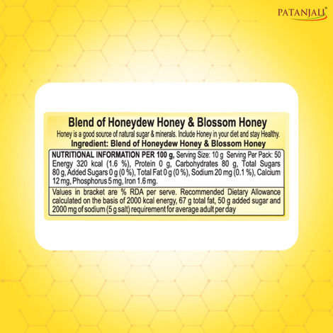 Patanjali Honey Natural Shahed No Added Sugar Sahad