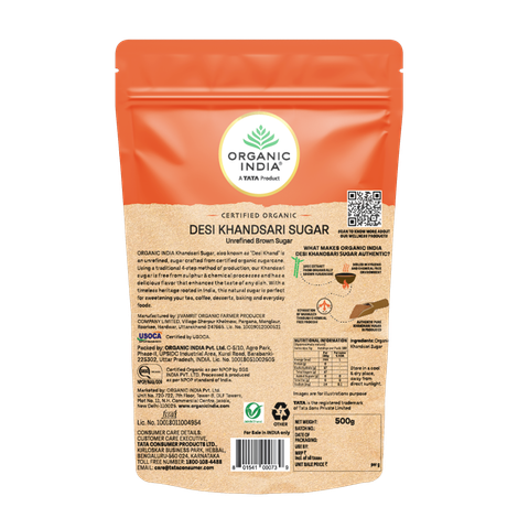 Organic India Khandsari Sugar Pouch
