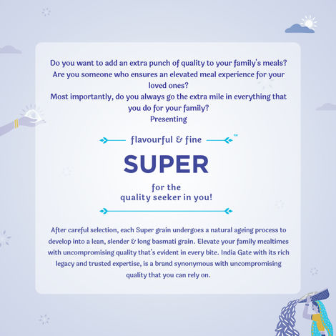 India Gate Flavourful and Fine Super Basmati Rice | Perfectly Aged Rice