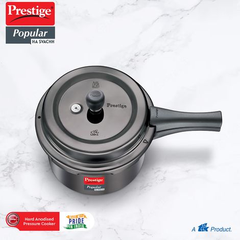 Prestige Popular Svachh Hard Anodised Pressure Cooker 5.0 L