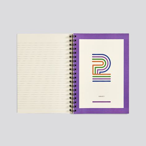 Tiger Notes 4-Subject Wiro Notebook | B5 Size | 250 Ruled Pages | Natural Shade Paper