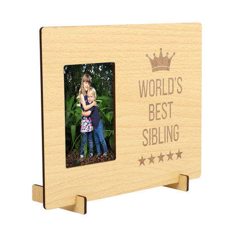Quace World's Best Sibling Photo Frame