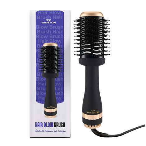 Winston 2 In 1 Hair Styling Blow Brush For Women - 1200 Watts (Black)