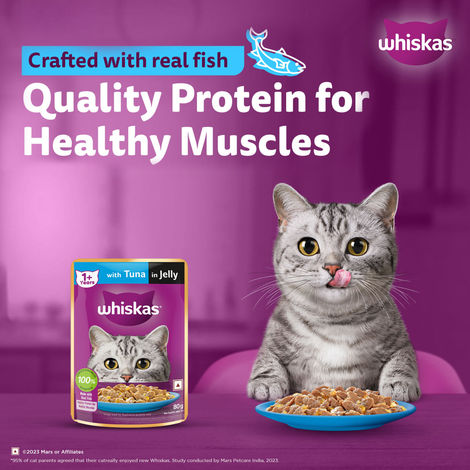 Whiskas Adult Tuna in Jelly Wet Cat Food