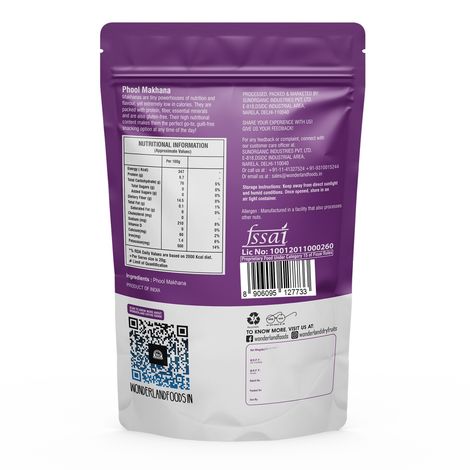 Wonderland Foods Phool Makhana Fox Nuts