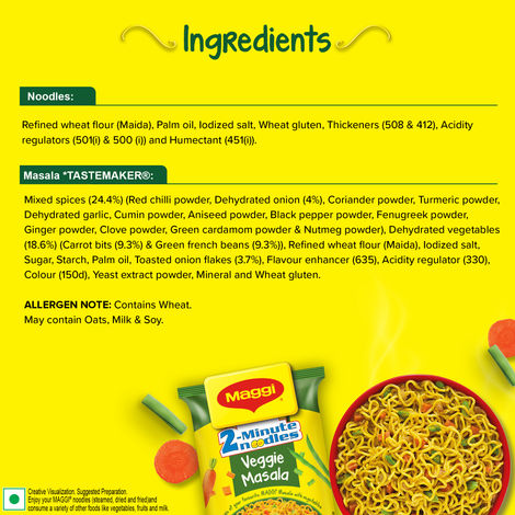 Maggi 2-Minutes Veggie Masala Noodles