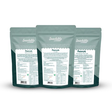 Snackible Peanuts | Roasted - High Protein - No Palm Oil