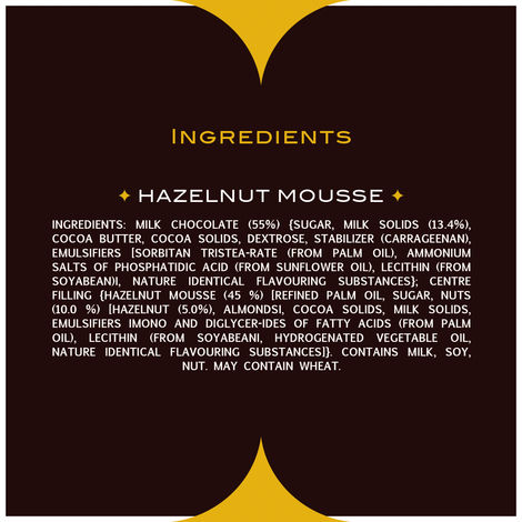 Fabelle Hazelnut Handcrafted Chocolate Truffles Inspired by Classic Desserts, Assorted Luxury Chocolates Gift Pack