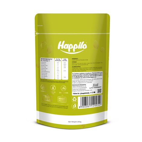 Happilo Premium California Roasted & Salted Pistachios|Crunchy Pista|Dry Fruits