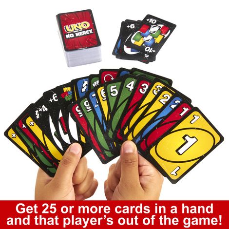 Mattel Games Uno Show'em No Mercy Card Game | For Kids-Adults and Family