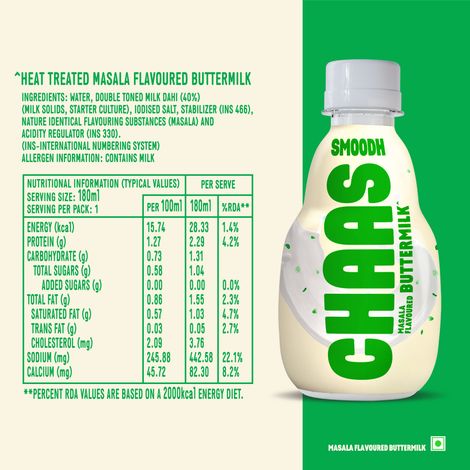 Smoodh Chaas Masala Flavoured Buttermilk Pet