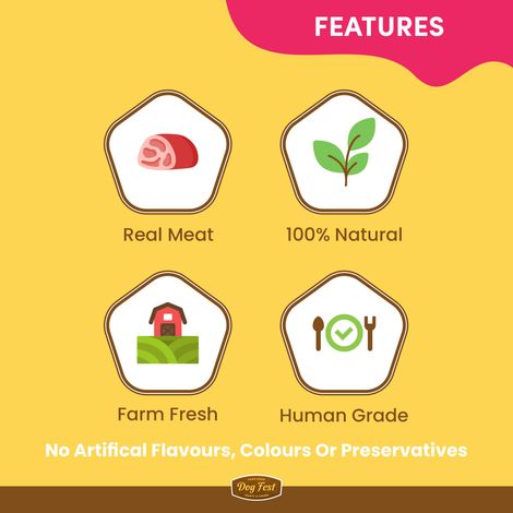 Dogfest Ostrich Medallions Dog Treat |100% Natural Dog Snack | Human-Grade Dog Treats