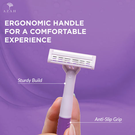 Azah Smooth Glide Reusable Body Razor (Set Of 3)