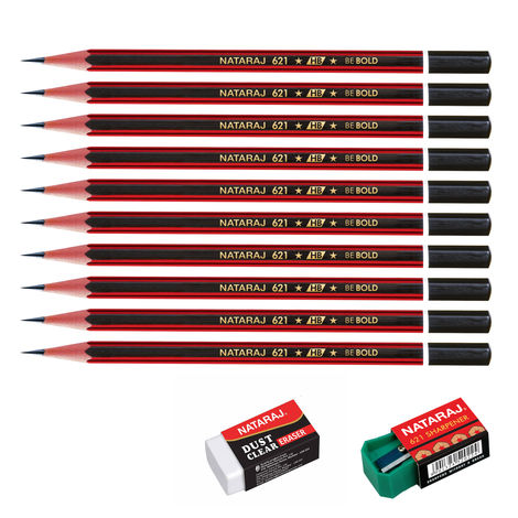 Nataraj 621 Writing Pencil 10 Pcs