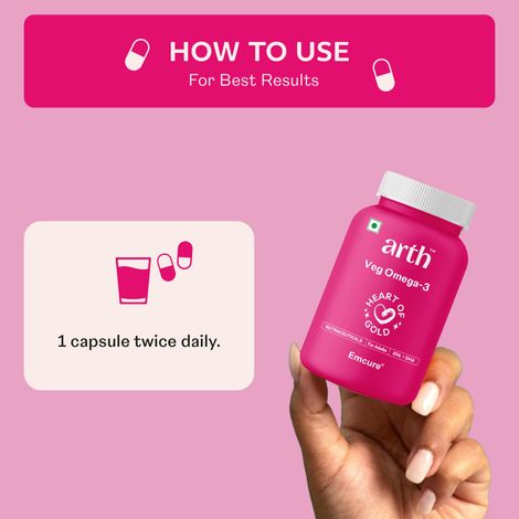 Arth By Emcure Heart Health Supplement | Omega 3 for Cardiovascular & Cholesterol Care