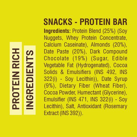 RiteBite Max Protein 20g Protein Bar Date & Almond