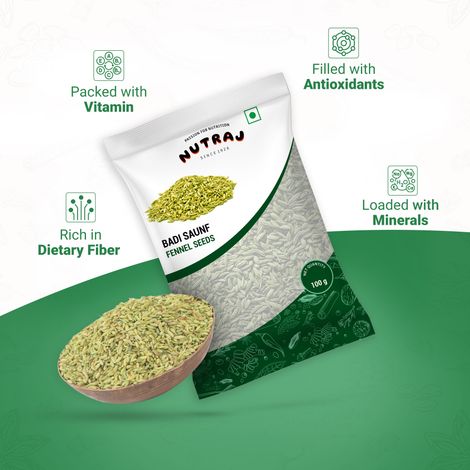 Nutraj Classic Badi Saunf (Fennel Seeds) - Pouch