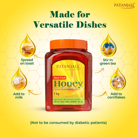Patanjali Honey Natural Shahed No Added Sugar Sahad