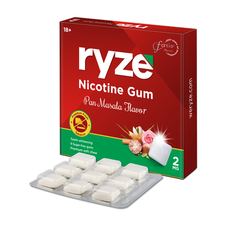 Ryze Paan Masala Nicotine Gum 2MG | 9 Gum Blister