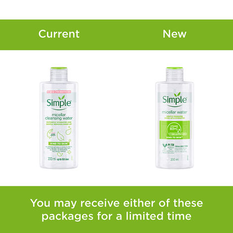 Simple Kind To Skin Micellar Cleansing Water