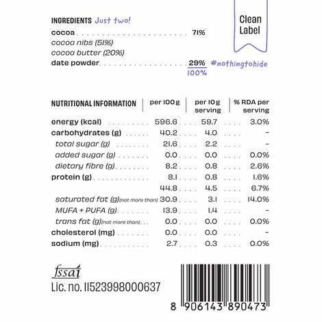 The Whole Truth 71% Dark Chocolate