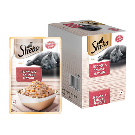 Sheba Rich Adult Skipjack & Salmon Flavour Wet Cat Food