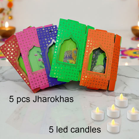 Jharokha Tealight | Pack Of 5 | Mad Over Print