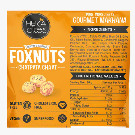 Heka Bites Roasted Makhana Chatpata Chaat