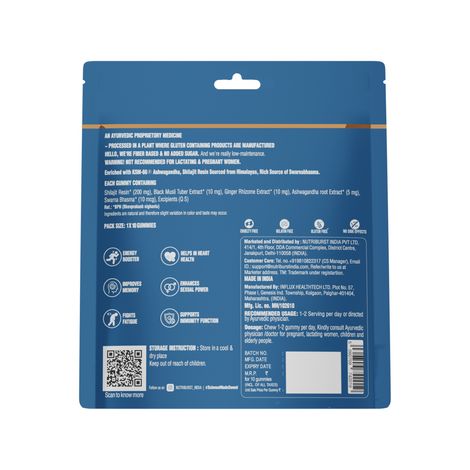 Nutriburst Shilajit Resin Gummies MixedBerry Flavor