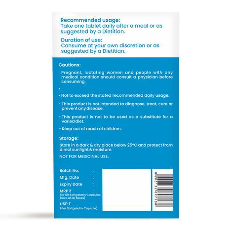 Dr. Morepen Omega-3 Fish Oil 1000mg Capsules with Vitamin A,E & D3 No Fishy Burps