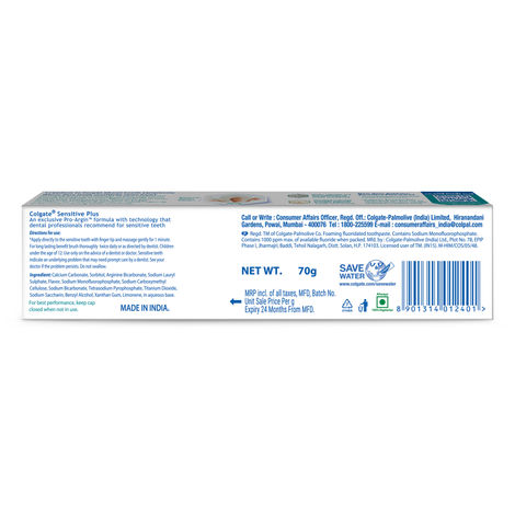 Colgate Sensitive Plus Anticavity Toothpaste 