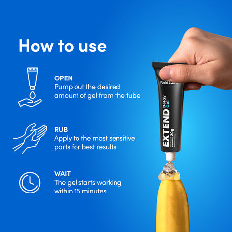 Bold Care Extend Gel - Prilocaine & Lidocaine Gel For Longer Sex