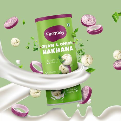 Farmley Cream And Onion Makhana Roasted In Olive Oil