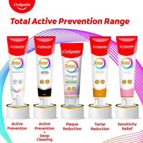 Colgate Total Plaque Release Toothpaste, 3X More Effective at Fighting Plaque, Antibacterial