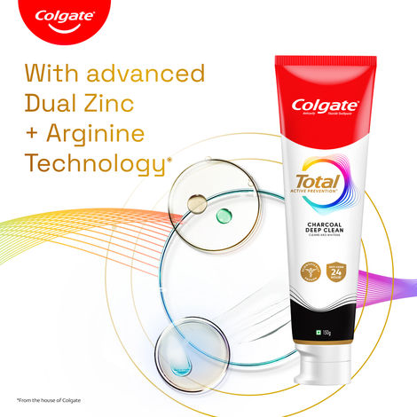Colgate Total Charcoal Deep Clean Antibacterial Toothpaste (With A Premium Toothbrush)