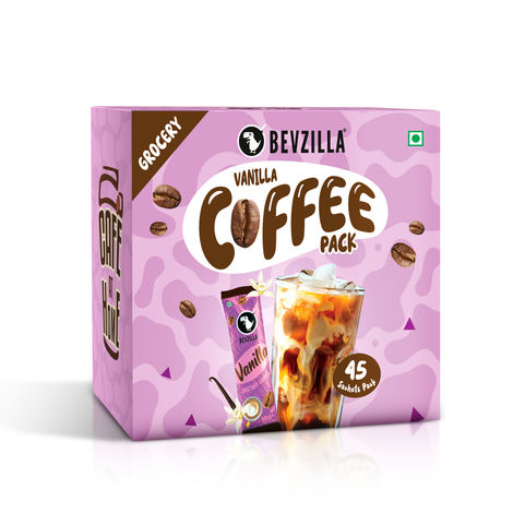 Bevzilla Vanilla Flavoured Instant Cofffee Powder Sachets